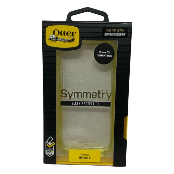 OtterBox Other - OtterBox Symmetry Series iPhone X Xs‎ Case Clear Glitter Sleek Protection New